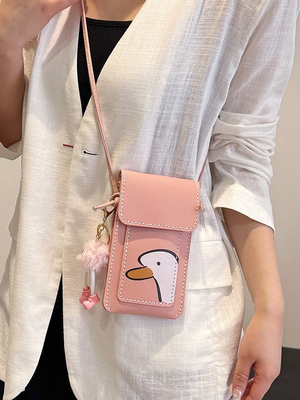 DIY Phone Crossbody Bag Sewing Kit for Beginners – Handmade PU Leather Mobile Bag Craft Set with Video Tutorial