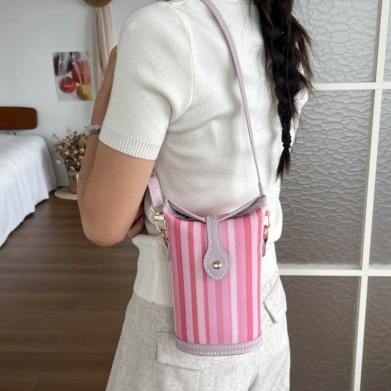DIY Leather Crossbody Bag Kit for Beginners – Handmade Shoulder Bag Sewing Craft Kit with Pre-Cut PU Leather Pieces & Video Tutorial