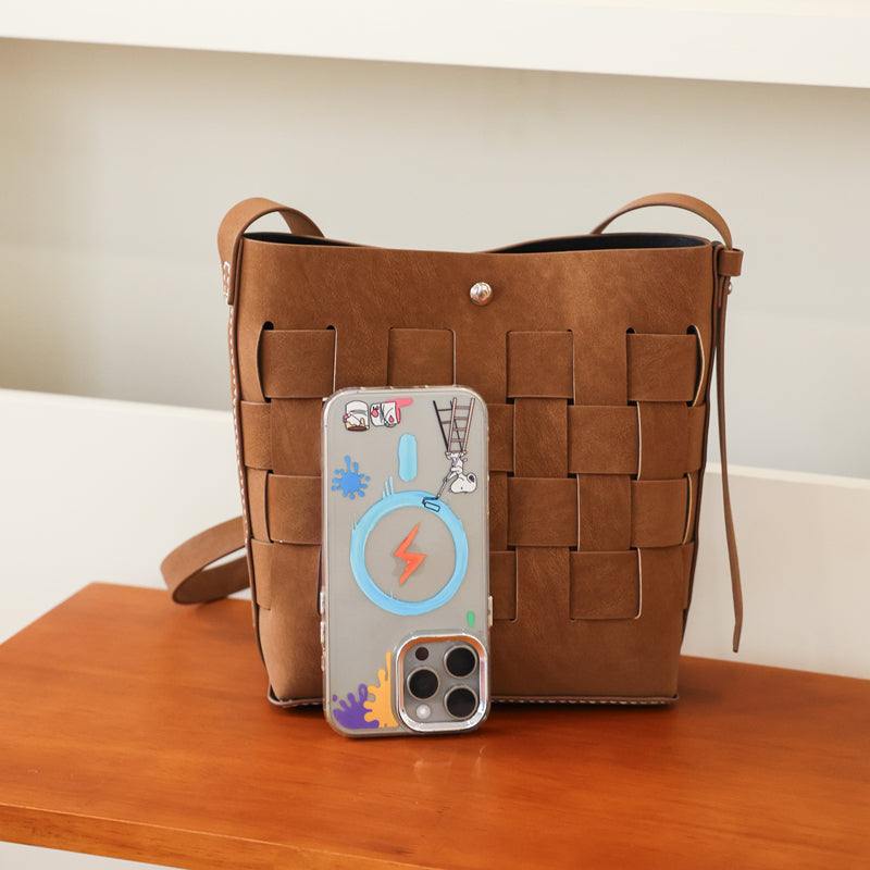 DIY PU Leather Tote Bag Kit | Beginner-Friendly Handmade Crossbody & Shoulder Bag Craft Set with Video Tutorial