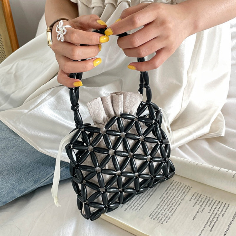 DIY Wooden Beaded Handbag Kit | Beginner-Friendly Handmade Shoulder Bag Craft Set with Video Tutorial