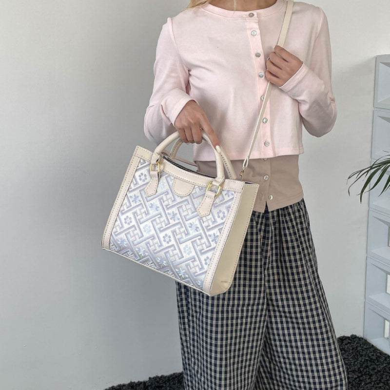 DIY PU Leather Handbag Kit with Shoulder Strap | Beginner Friendly Handmade Tote Bag Craft Set with Video Tutorial