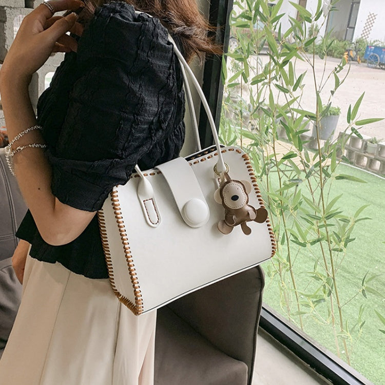 DIY PU Leather Handbag Kit for Beginners – Pre-Cut Sewing Craft Set with Video Tutorial, Elegant Crossbody Shoulder & Handheld Bag DIY Kit