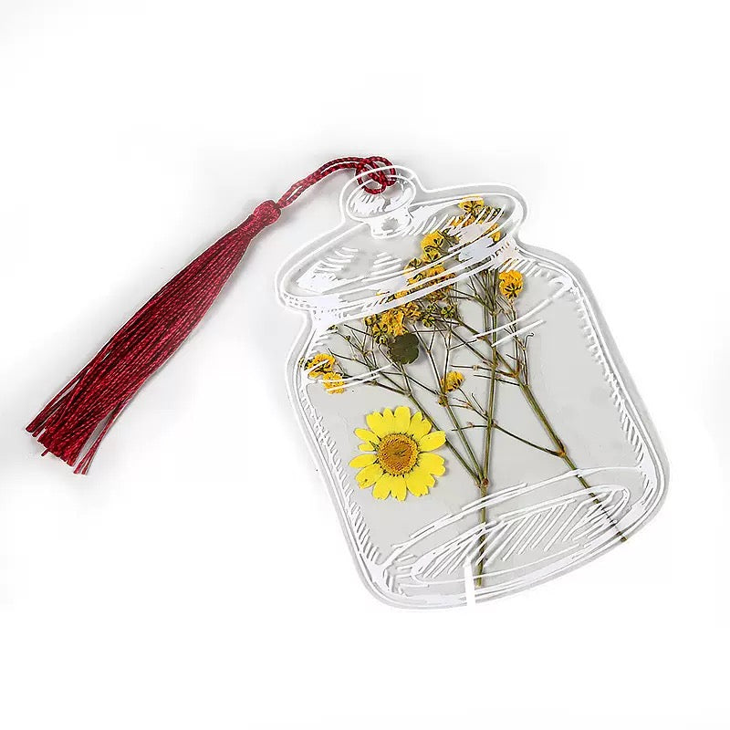 DIY Pressed Flower Bookmark Kit | Transparent Floral Bookmark Craft Set | Handmade Botanical Keepsake & Creative Gift