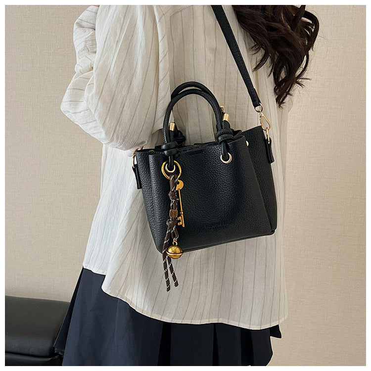 DIY PU Leather Handbag Kit for Beginners – Pre-Cut Sewing Craft Bag with Video Tutorial, Shoulder Crossbody Tote Purse Gift Kit