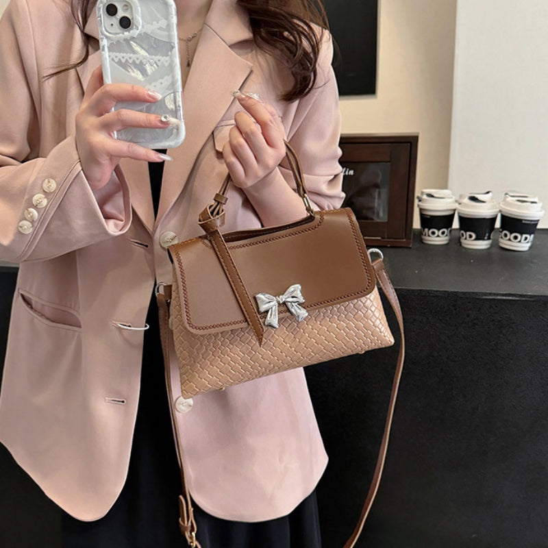 DIY PU Leather Handbag Kit for Beginners – Handmade Shoulder Bag Sewing Set with Video Tutorial, Crossbody Tote Craft Gift