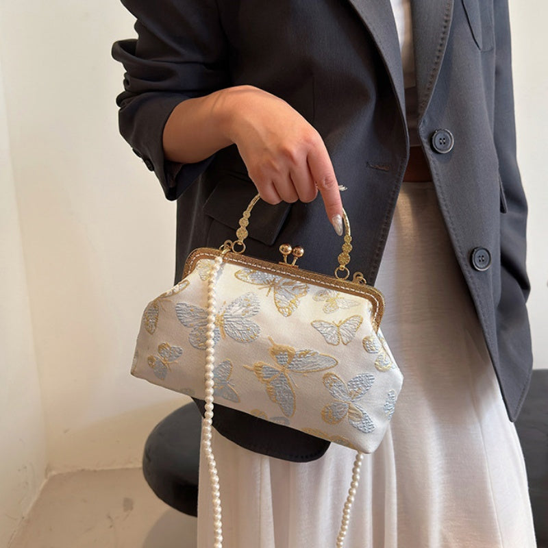 DIY Embroidered Crossbody Bag Kit for Beginners – Handmade Shoulder Handbag Sewing Kit with Pre-Cut Materials & Video Tutorial