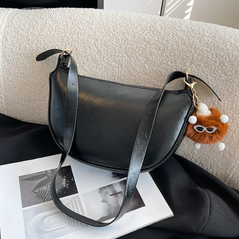 DIY Handmade PU Leather Shoulder Bag Kit – Beginner-Friendly Craft Set with Pre-Cut Materials & Step-by-Step Video Tutorial | Crossbody Adjustable Strap Bag