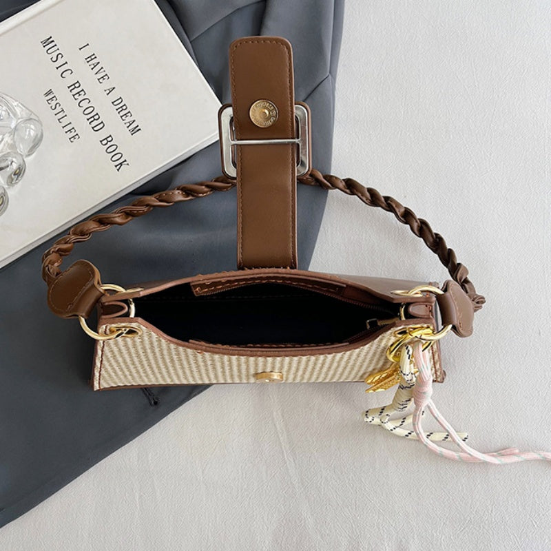 DIY Handmade PU Leather Shoulder Bag Kit – Beginner-Friendly Craft Set with Pre-Cut Materials & Step-by-Step Video Tutorial | Crossbody & Hand Carry Bag