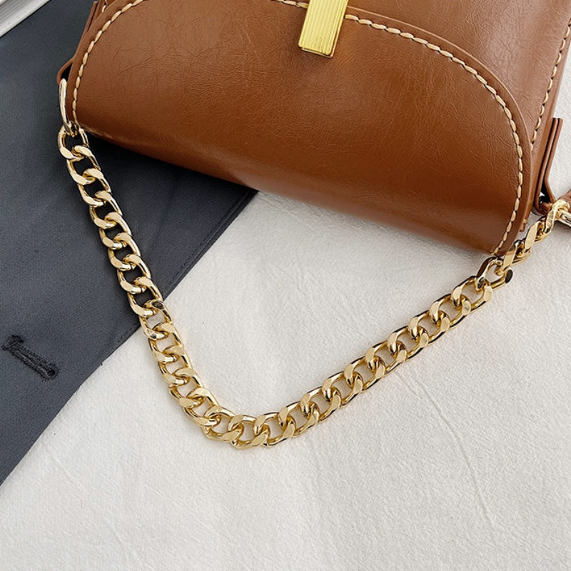DIY PU Leather Crossbody Bag Kit – Handmade Mini Shoulder Bag Craft Kit for Beginners with Video Tutorial (Top Handle Purse)