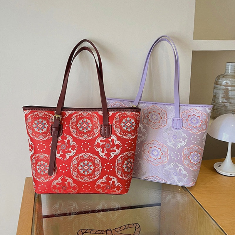 DIY PU Tote Bag Kit – Handmade Large Shoulder Handbag Craft Set for Beginners with Video Tutorial