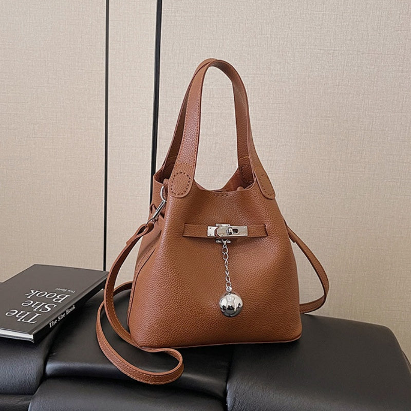 DIY PU Leather Tote Bag Kit for Beginners – Handmade Crossbody Handbag Sewing Kit with Pre-Cut Materials & Video Tutorial