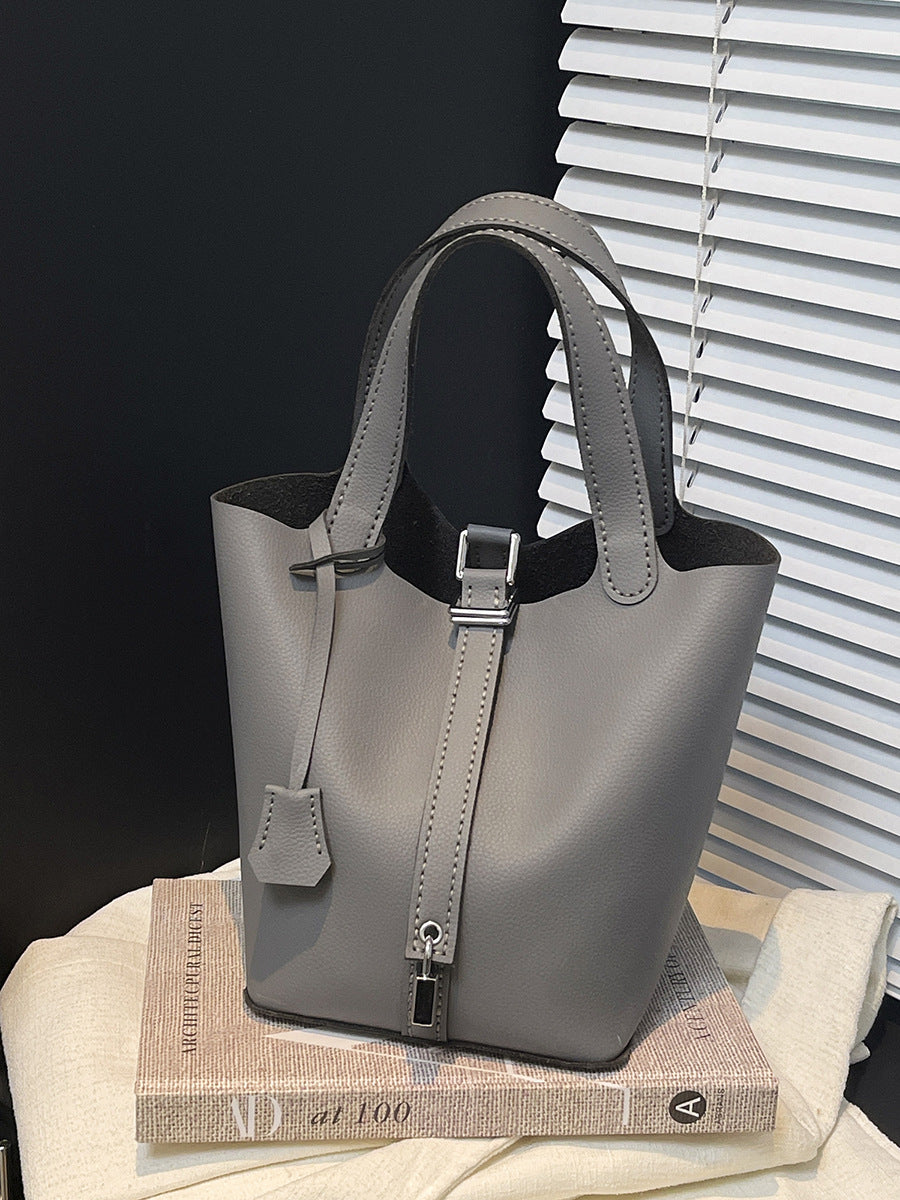 DIY Super Fiber Leather Handbag Kit for Beginners – Pre-Cut Sewing Craft Set with Video Tutorial, Elegant Structured Tote Bag Handmade Kit