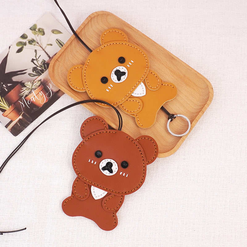 DIY Leather Key Holder Kit for Beginners – Handmade Cowhide Key Case with Video Tutorial & Complete Sewing Set