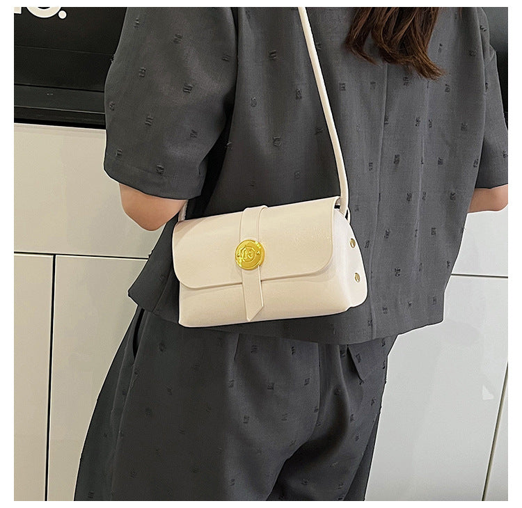 DIY PU Leather Crossbody Bag Kit for Beginners – Pre-Cut Purse Sewing Craft Kit with Video Tutorial, Handmade Shoulder Bag Gift for Women