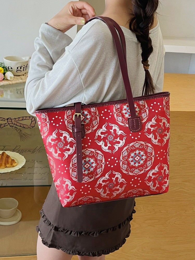 DIY PU Tote Bag Kit – Handmade Large Shoulder Handbag Craft Set for Beginners with Video Tutorial