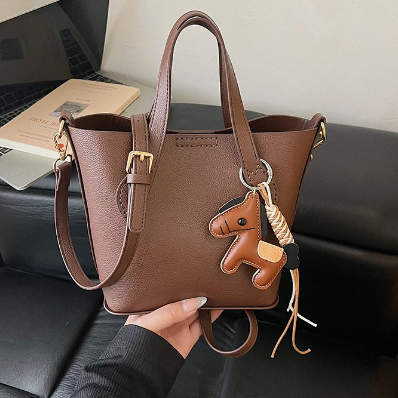 DIY Horse Handbag Kit for Beginners | PU Leather Tote Bag Sewing Craft Kit with Video Tutorial | Handmade Crossbody & Shoulder Bag DIY Set