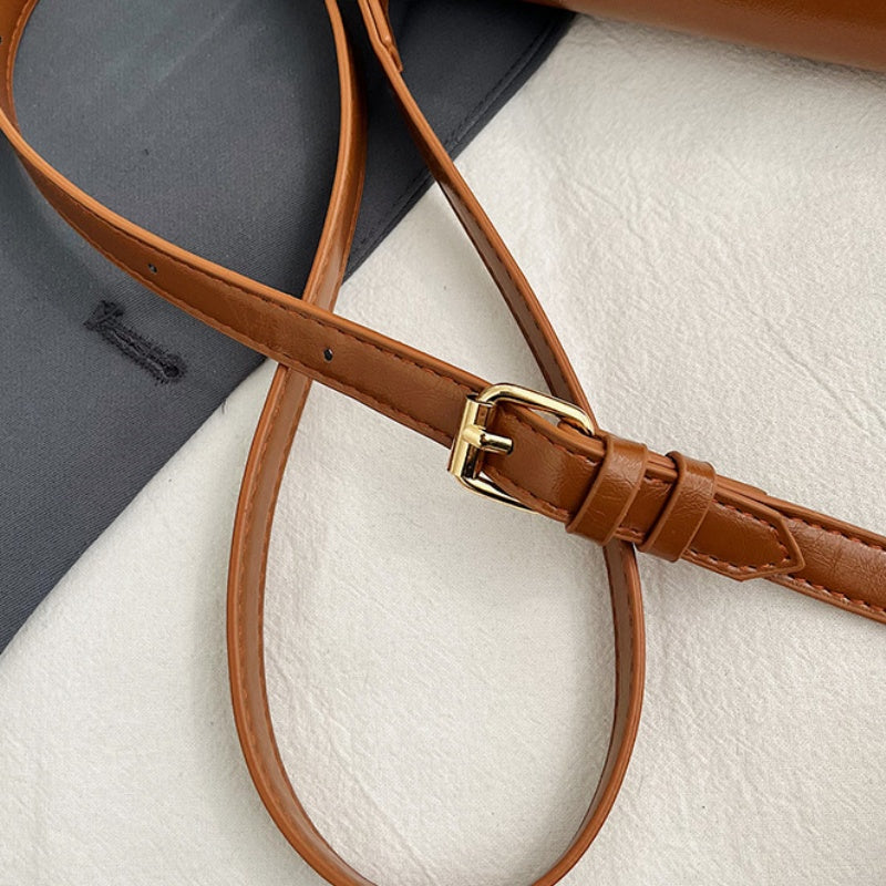 DIY PU Leather Crossbody Bag Kit – Handmade Mini Shoulder Bag Craft Kit for Beginners with Video Tutorial (Top Handle Purse)