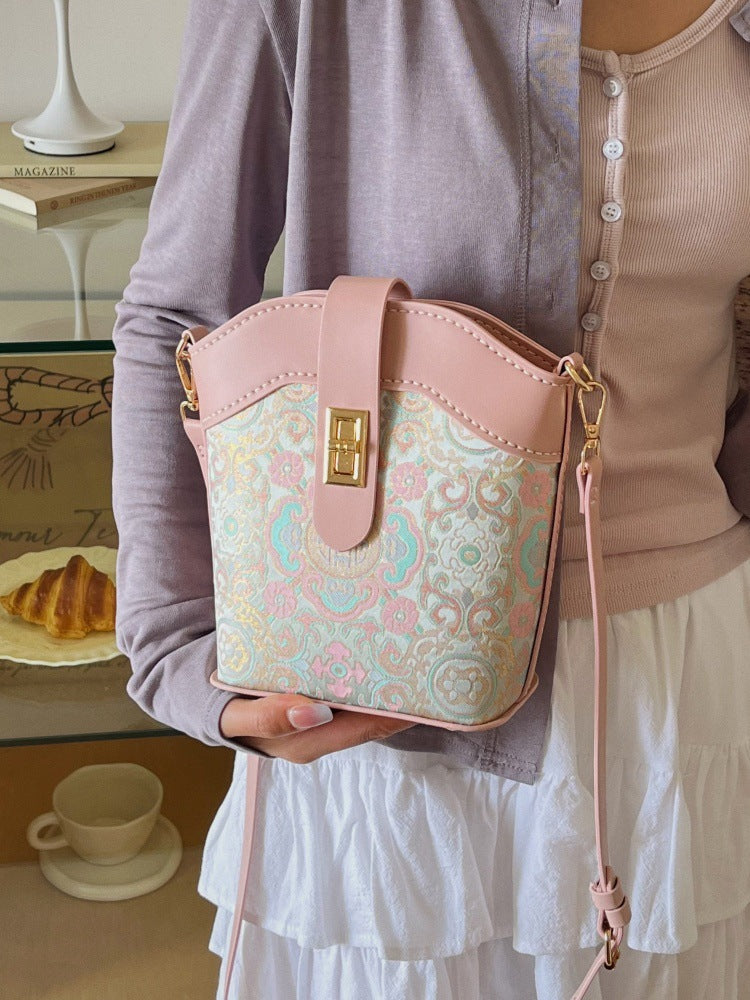 DIY PU Handbag Kit – Handmade Mini Tote Shoulder Bag Craft Set for Beginners with Video Tutorial