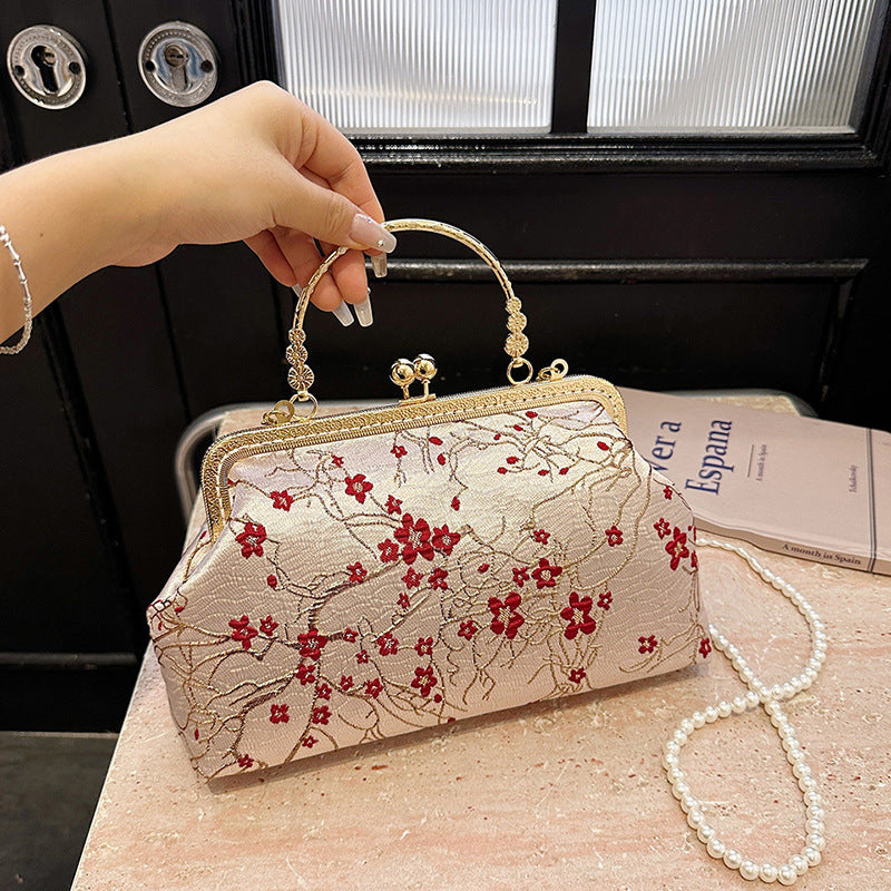 DIY Embroidered Crossbody Bag Kit for Beginners – Handmade Shoulder Handbag Sewing Kit with Pre-Cut Materials & Video Tutorial