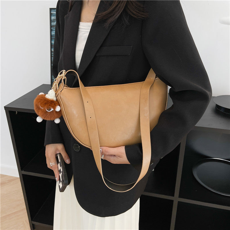 DIY Handmade PU Leather Shoulder Bag Kit – Beginner-Friendly Craft Set with Pre-Cut Materials & Step-by-Step Video Tutorial | Crossbody Adjustable Strap Bag