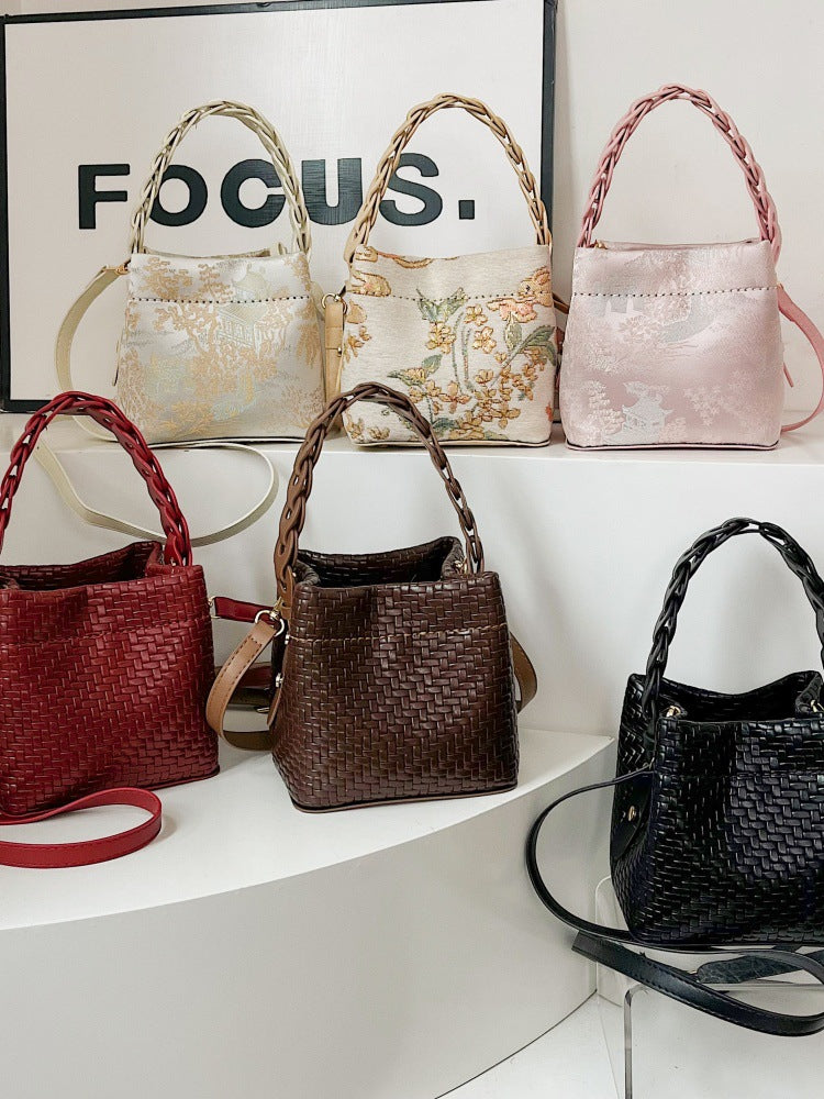 DIY Mini PU Leather Handbag Kit for Beginners – Handmade Crossbody Purse Sewing Kit with Video Tutorial & Complete Materials