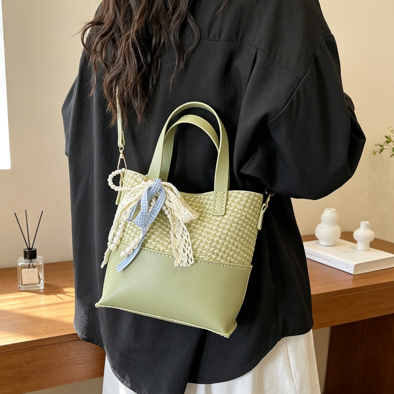 DIY PU Bucket Bag Kit for Beginners – Vintage Crossbody Shoulder Bag Making Kit