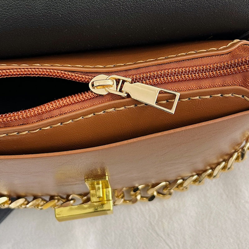 DIY PU Leather Crossbody Bag Kit – Handmade Mini Shoulder Bag Craft Kit for Beginners with Video Tutorial (Top Handle Purse)