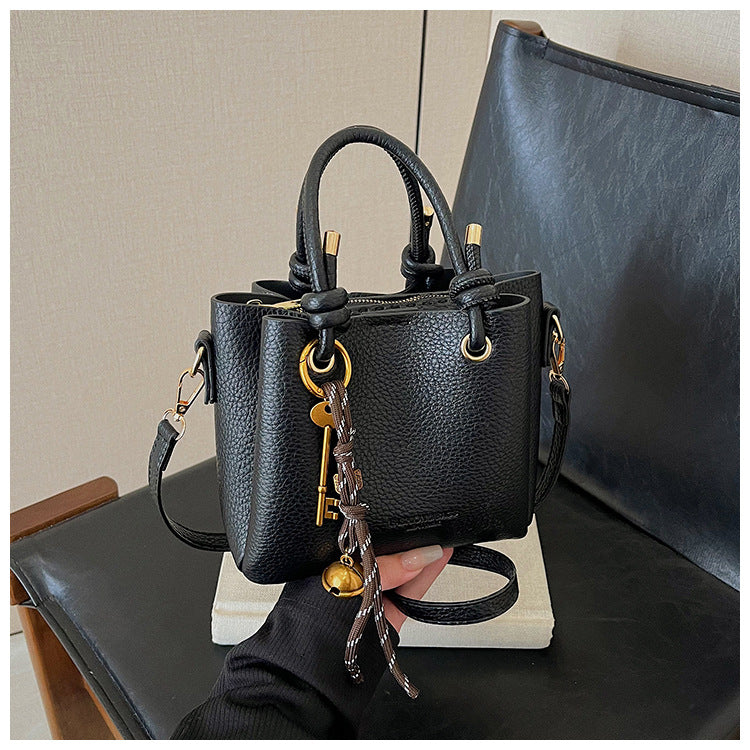 DIY PU Leather Handbag Kit for Beginners – Pre-Cut Sewing Craft Bag with Video Tutorial, Shoulder Crossbody Tote Purse Gift Kit