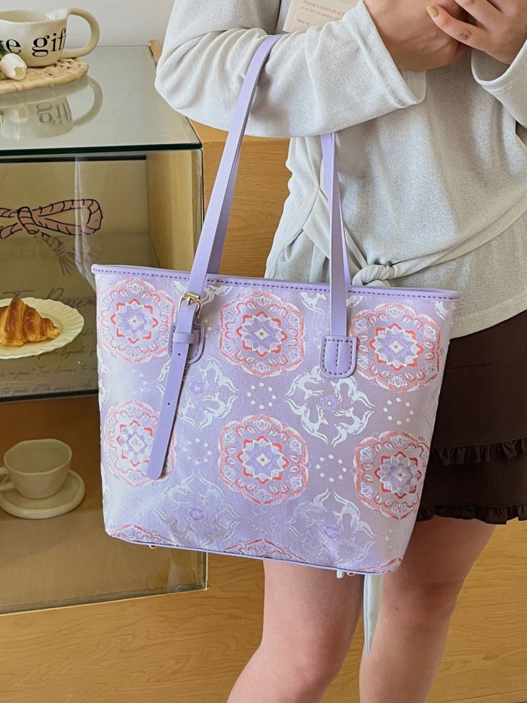 DIY PU Tote Bag Kit – Handmade Large Shoulder Handbag Craft Set for Beginners with Video Tutorial
