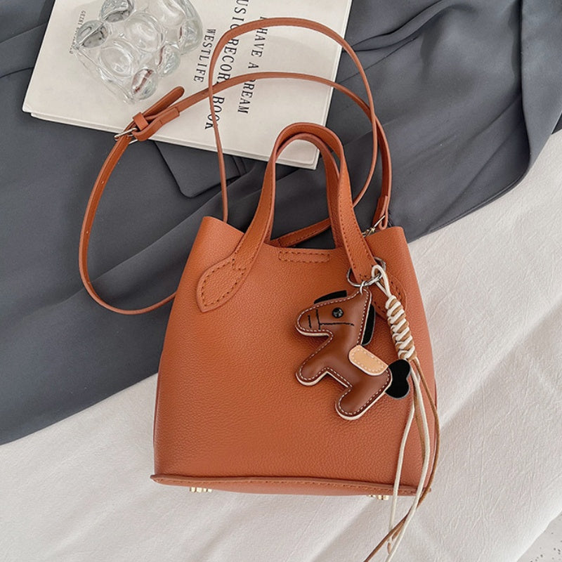 DIY Horse Handbag Kit for Beginners | PU Leather Tote Bag Sewing Craft Kit with Video Tutorial | Handmade Crossbody & Shoulder Bag DIY Set
