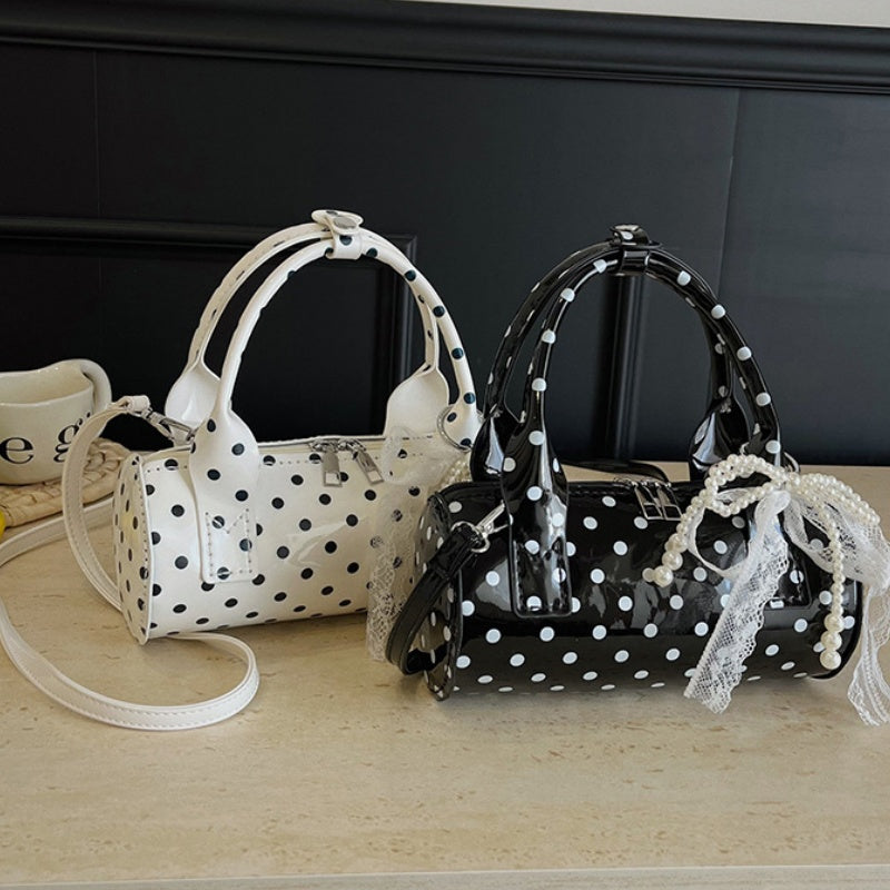 DIY Polka Dot PU Leather Handbag Kit | Beginner-Friendly Mini Tote & Crossbody Purse Craft Set with Video Tutorial