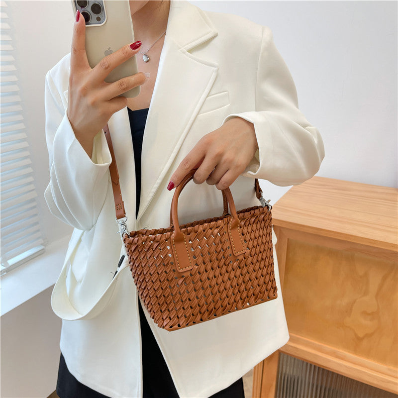 DIY Handmade PU Leather Tote Bag Kit for Beginners | Easy Sewing Crossbody Shoulder Handbag with Video Tutorial Gift Set