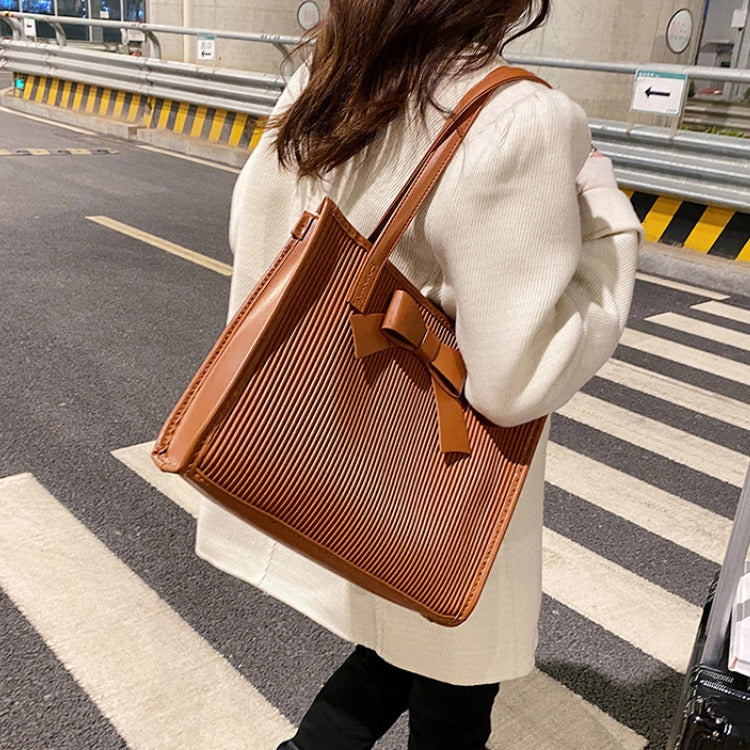 DIY Large PU Leather Handbag Kit for Beginners – Handmade Shoulder Tote Sewing Kit with Video Tutorial & Complete Materials