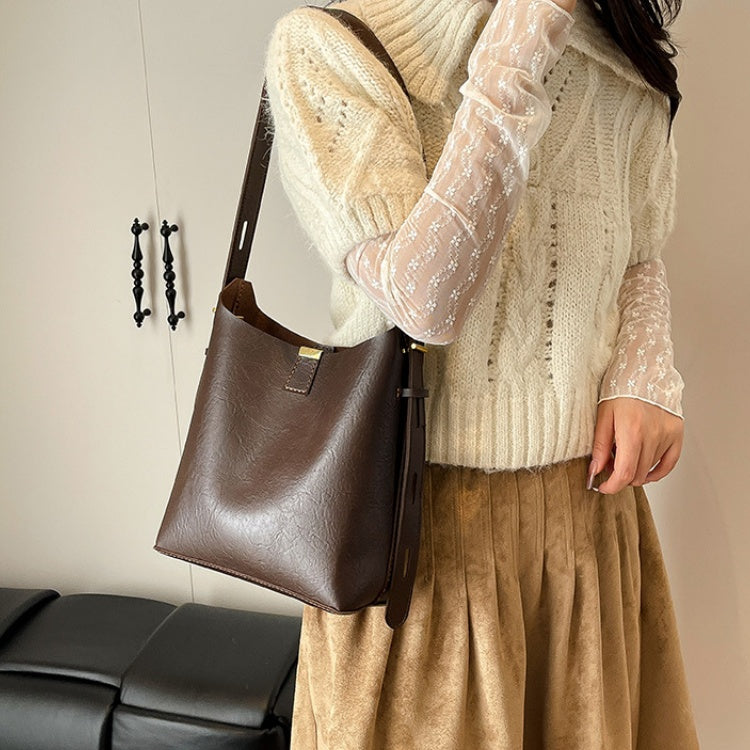 DIY PU Leather Shoulder Bag Kit – Beginner-Friendly Handmade Crossbody Bag Set with Pre-Cut Materials & Video Tutorial