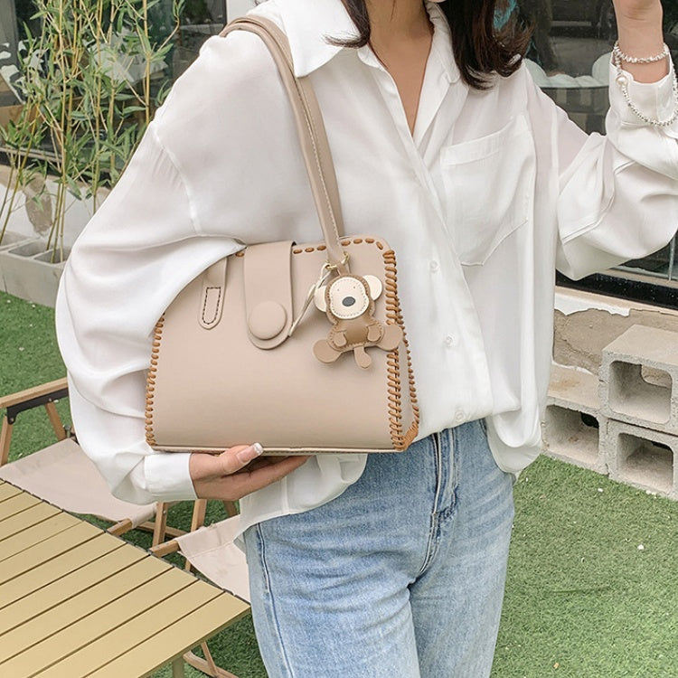 DIY PU Leather Handbag Kit for Beginners – Pre-Cut Sewing Craft Set with Video Tutorial, Elegant Crossbody Shoulder & Handheld Bag DIY Kit
