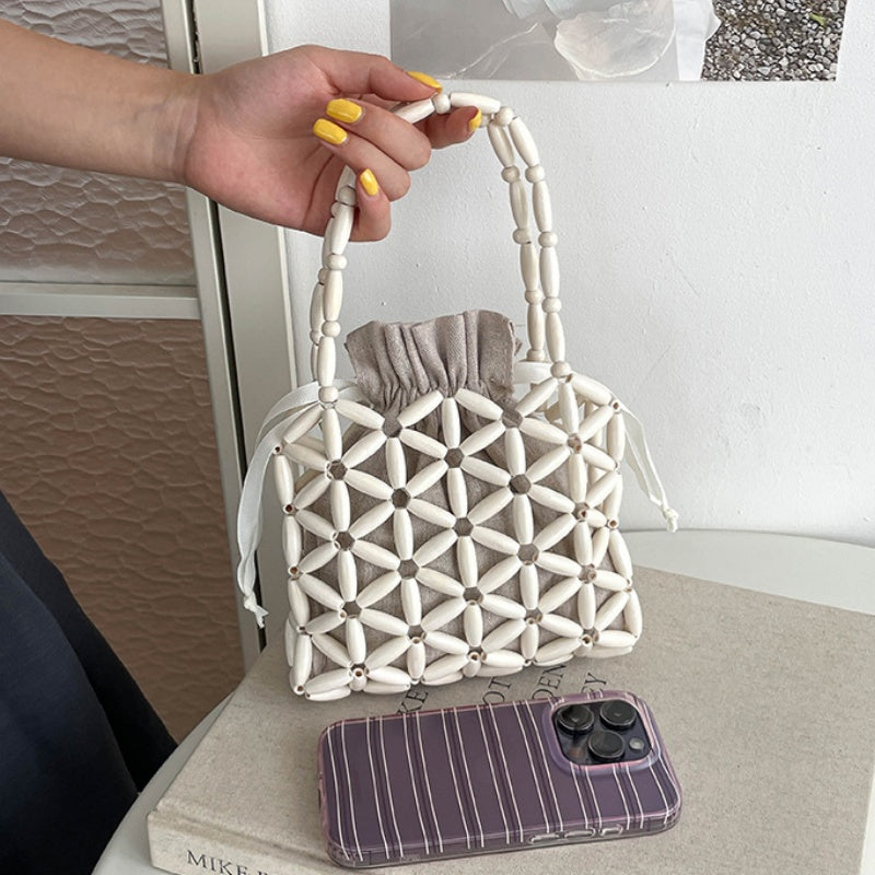 DIY Wooden Beaded Handbag Kit | Beginner-Friendly Handmade Shoulder Bag Craft Set with Video Tutorial