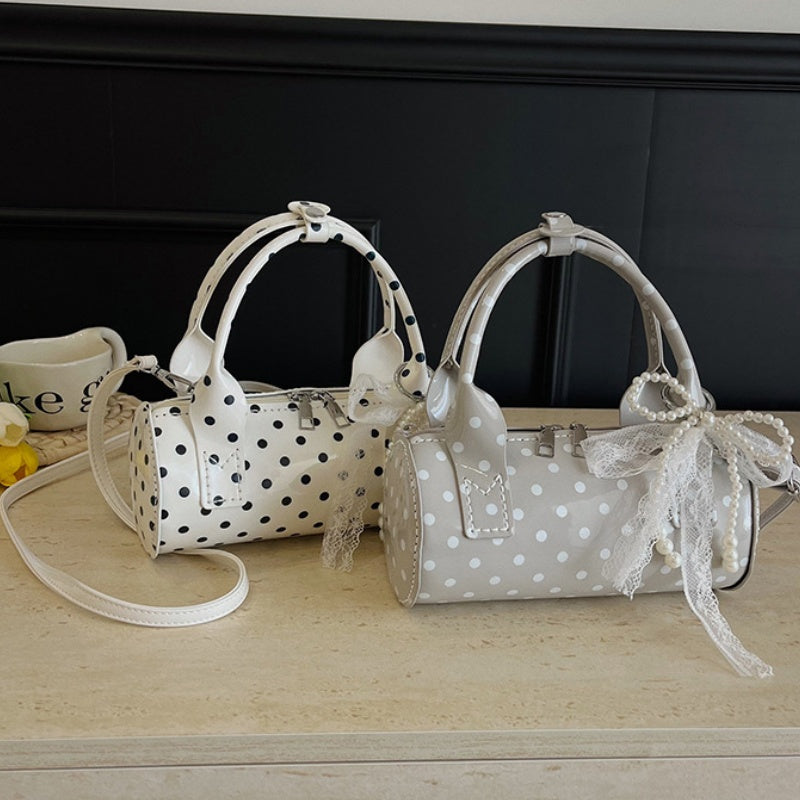 DIY Polka Dot PU Leather Handbag Kit | Beginner-Friendly Mini Tote & Crossbody Purse Craft Set with Video Tutorial
