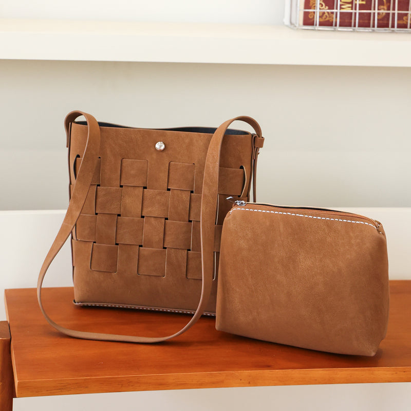 DIY PU Leather Tote Bag Kit | Beginner-Friendly Handmade Crossbody & Shoulder Bag Craft Set with Video Tutorial