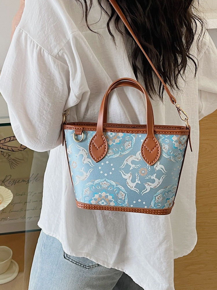 DIY PU Tote Bag Kit – Handmade Shoulder Handbag Craft Set for Beginners with Video Tutorial