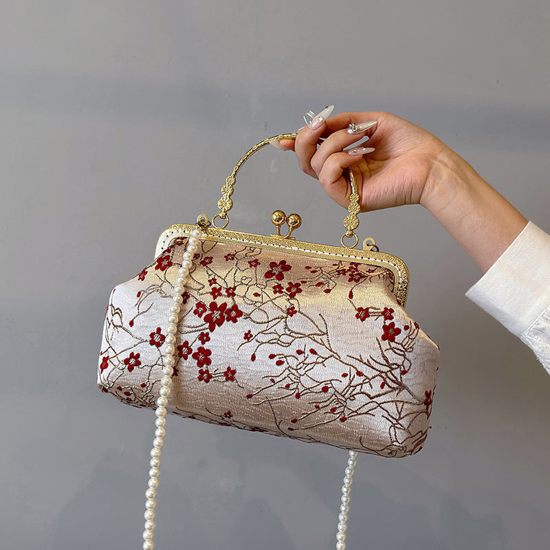 DIY Embroidered Crossbody Bag Kit for Beginners – Handmade Shoulder Handbag Sewing Kit with Pre-Cut Materials & Video Tutorial
