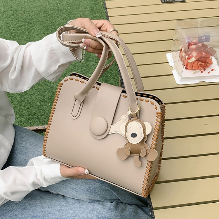 DIY PU Leather Handbag Kit for Beginners – Pre-Cut Sewing Craft Set with Video Tutorial, Elegant Crossbody Shoulder & Handheld Bag DIY Kit