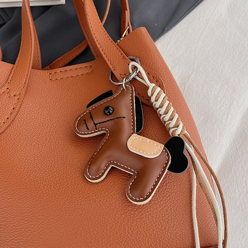 DIY Horse Handbag Kit for Beginners | PU Leather Tote Bag Sewing Craft Kit with Video Tutorial | Handmade Crossbody & Shoulder Bag DIY Set