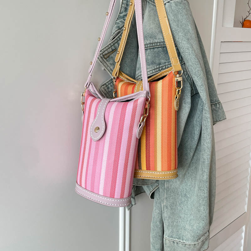 DIY Leather Crossbody Bag Kit for Beginners – Handmade Shoulder Bag Sewing Craft Kit with Pre-Cut PU Leather Pieces & Video Tutorial