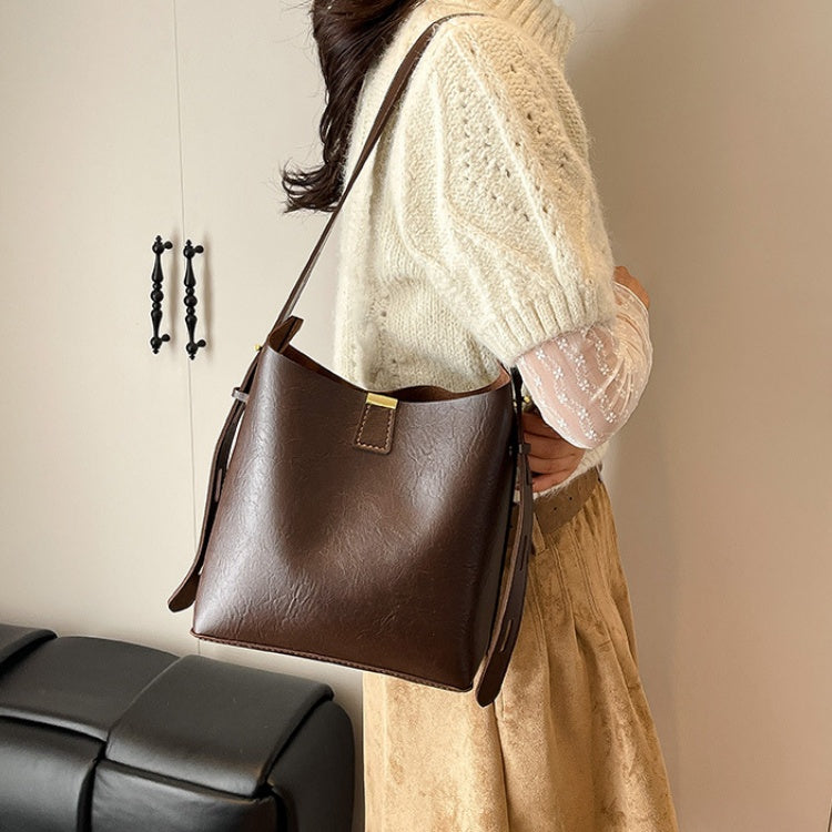 DIY PU Leather Shoulder Bag Kit – Beginner-Friendly Handmade Crossbody Bag Set with Pre-Cut Materials & Video Tutorial