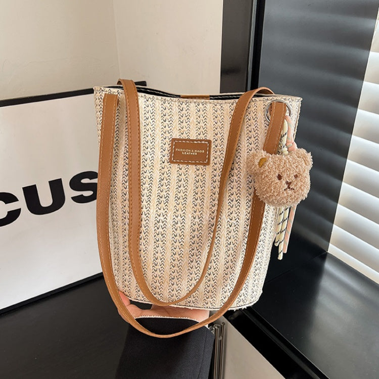 DIY PU Leather Handbag Kit for Beginners – Handmade Shoulder Tote Sewing Kit with Video Tutorial & Complete Materials