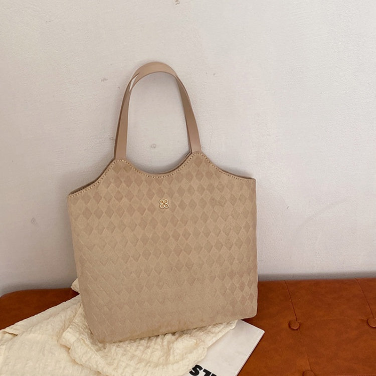 DIY Suede Tote Bag Sewing Kit for Beginners – Handmade Shoulder Handbag Craft Kit with Pre-Cut Leather & Video Tutorial