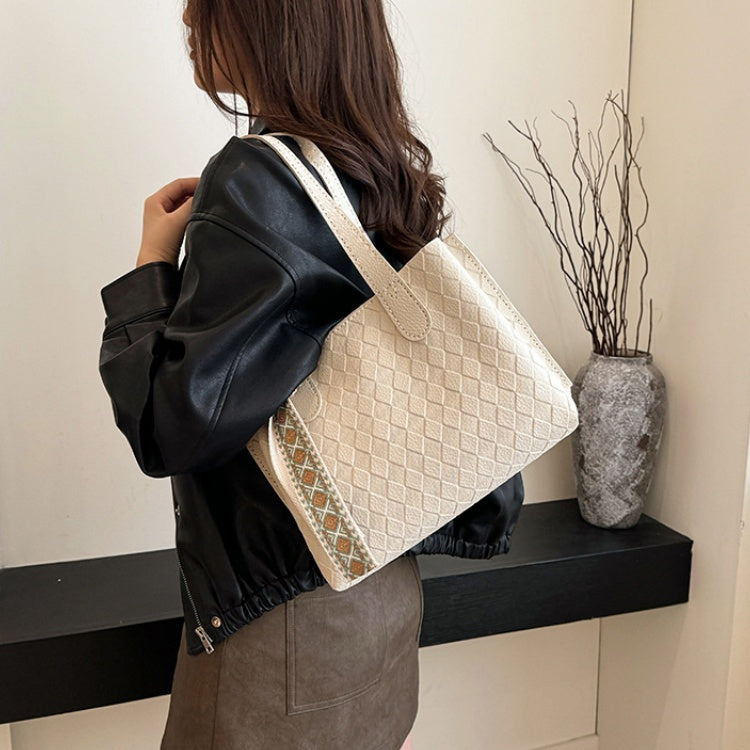 DIY PU Leather Tote Bag Kit for Beginners – Handmade Shoulder Handbag Sewing Kit with Pre-Cut Materials & Video Tutorial