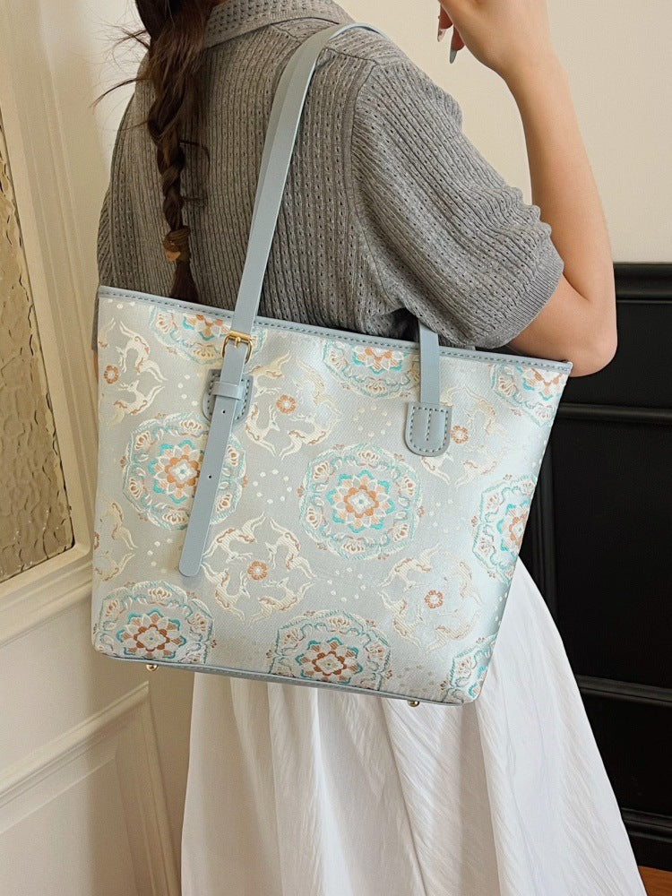 DIY PU Tote Bag Kit – Handmade Large Shoulder Handbag Craft Set for Beginners with Video Tutorial