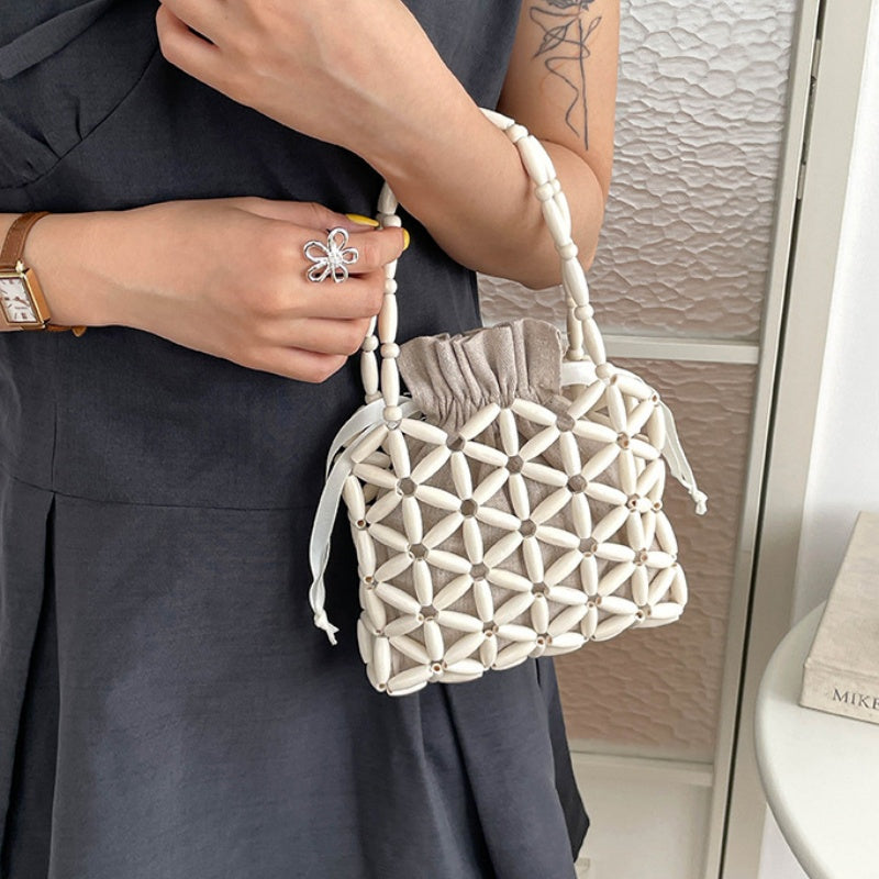 DIY Wooden Beaded Handbag Kit | Beginner-Friendly Handmade Shoulder Bag Craft Set with Video Tutorial