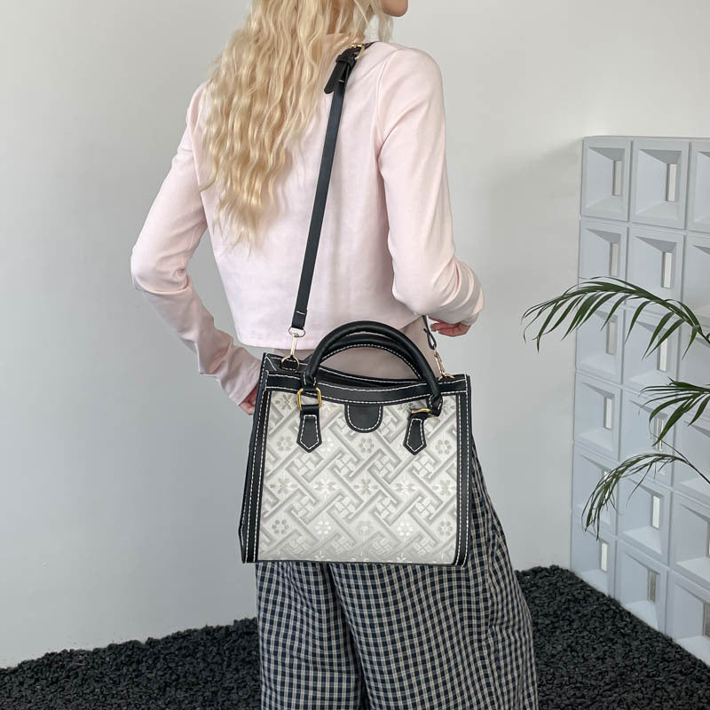 DIY PU Leather Handbag Kit with Shoulder Strap | Beginner Friendly Handmade Tote Bag Craft Set with Video Tutorial